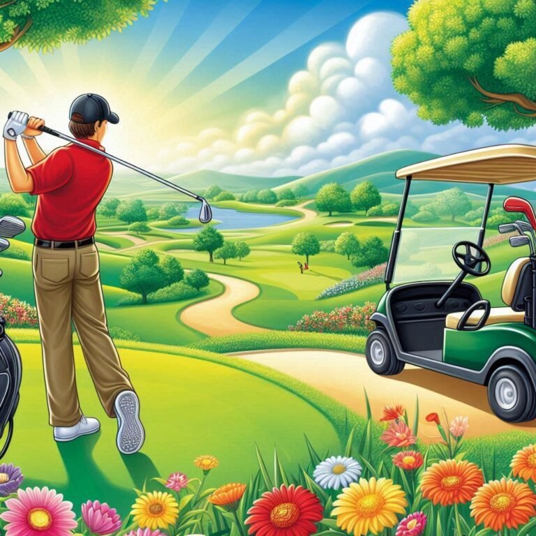 Image d'illustration d'un golf en dessin